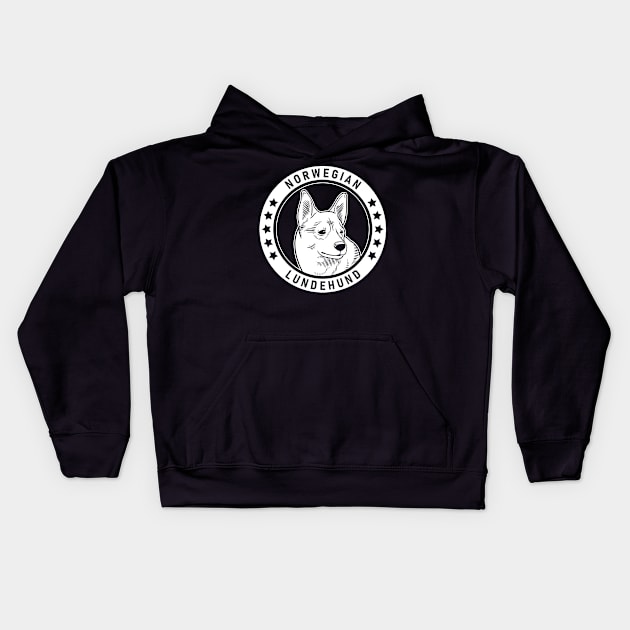 Norwegian Lundehund Fan Gift Kids Hoodie by millersye